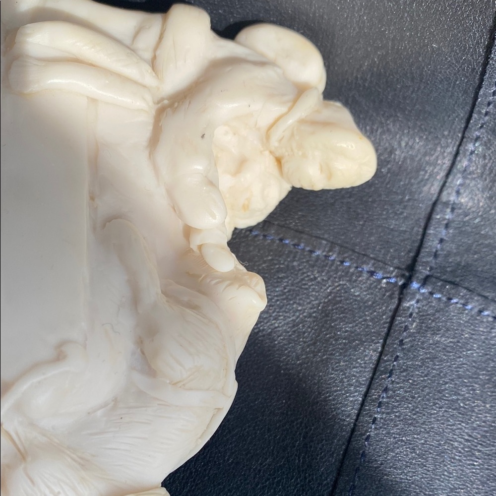 Cream Animal Carving Decor - Picture 3 of 6